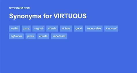 virtuos synonyms|47 Synonyms & Antonyms for VIRTUOUS .
